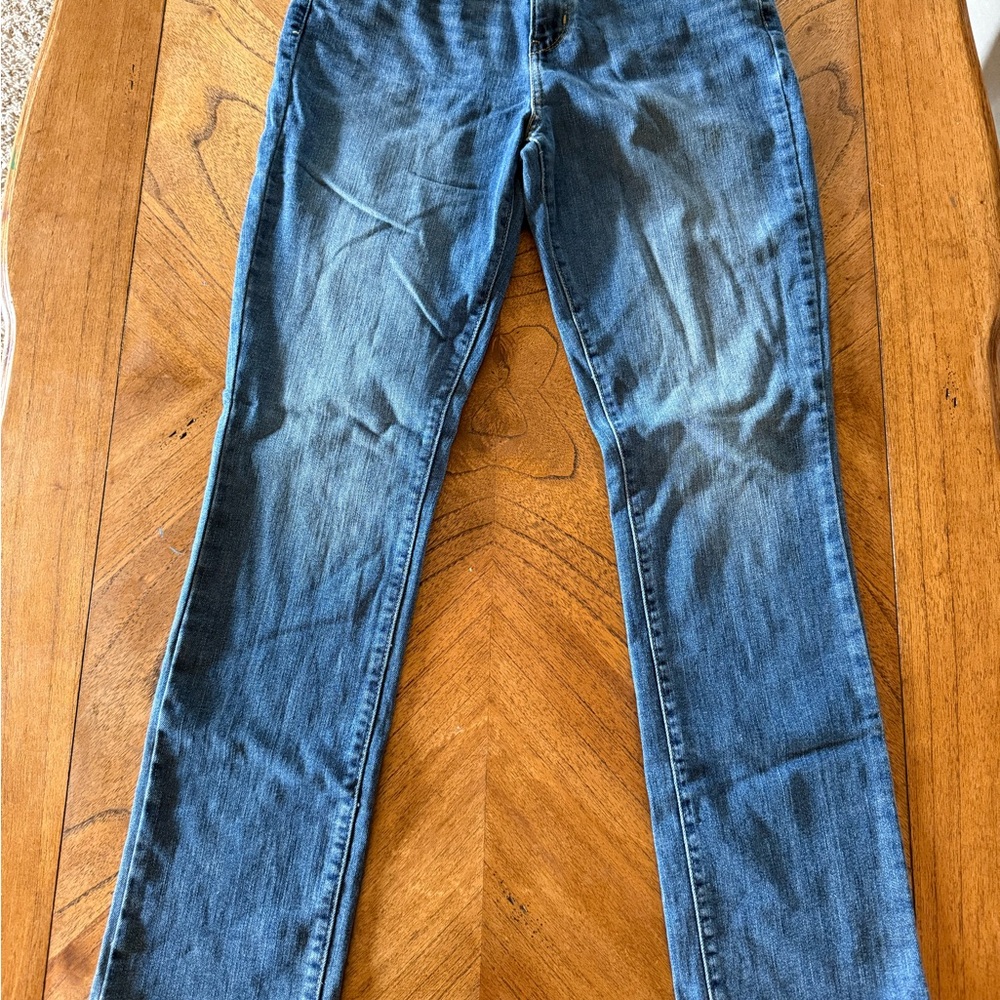 Levi's Blue Mid Rise Straight Jeans Versatile Everyday Wear